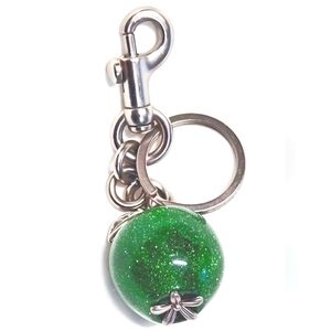 GREEN APPLE BAG CHARM KEY CHAIN